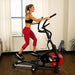 Sunny Health & Fitness Magnetic Elliptical Trainer Machine w/ Tablet Holder, LCD Monitor, 265 Max Weight and Pulse Monitor - Stride Zone - SF-E3865,Black Sports Sunny Health & Fitness 
