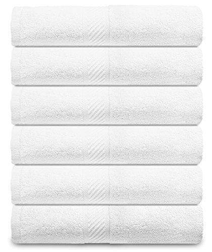 Utopia Towels Small Cotton Towels,White, 22 x 44 Inches Towels for Pool,  Spa, of 