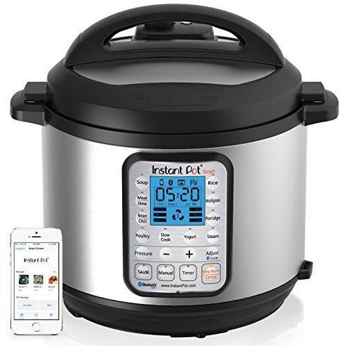 Smart Bluetooth 6 Qt 7-in-1 Multi-Use Programmable Pressure Cooker, Slow Cooker, Rice Cooker, Yogurt Maker, Sauté, Steamer, and Warmer Kitchen & Dining Instant Pot 