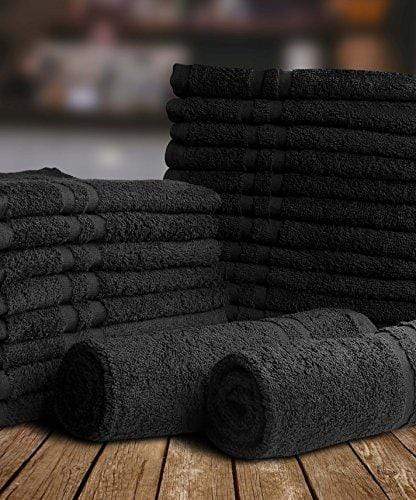 Utopia Towels Cotton Bleach Proof Salon Towels (24-Pack, Black,16 x 27 —  ShopWell