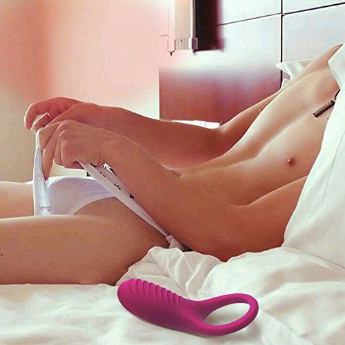IMO Full Silicone Vibrating Cock Ring - Waterproof Rechargeable Penis Ring Vibrator - Sex Toy for Male or Couples (Wine Red) Skin Care IM IMO 
