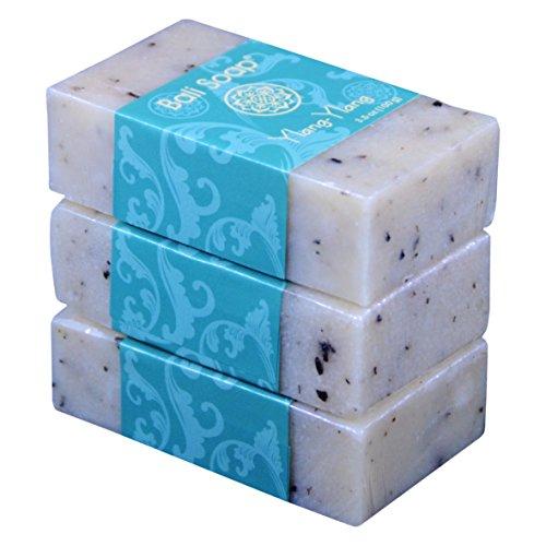Bali Soap - Ylang-Ylang Natural Soap Bar, Face or Body Soap Best for All Skin Types, For Women, Men & Teens, Pack of 3, 3.5 Oz each Natural Soap Bali Soap 