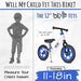 Blue (4LBS) Aluminum Balance Bike for Kids and Toddlers - 12" No Pedal Sport Training Bicycle for Children Ages 3,4,5 Outdoors Bixe 