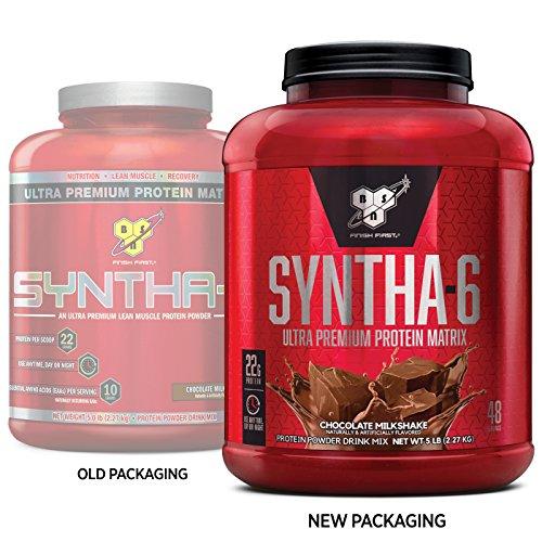 BSN SYNTHA-6 Whey Protein Powder, Micellar Casein, Milk Protein Isolate, Chocolate Milkshake, 48 Servings (Packaging May Vary) Supplement BSN 
