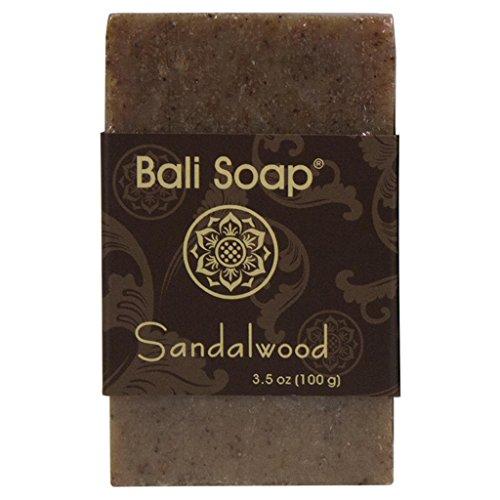 Bali Soap - Sandalwood Natural Soap Bar, Face or Body Soap Best for All Skin Types, For Women, Men & Teens, Pack of 3, 3.5 Oz each Natural Soap Bali Soap 