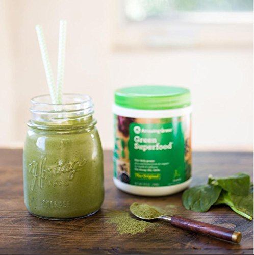 Amazing Grass Green Superfood Organic Powder with Wheat Grass and Greens, Flavor: Original, 30 Servings Supplement Amazing Grass 