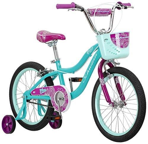 Schwinn Elm Girls Bike for Toddlers and Kids, 18-Inch Wheels, Teal Outdoors Schwinn 