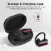 Wireless Earbuds, Vislla 5.0 Bluetooth Sport Headphones Stereo Bass Sound TWS Ear Buds Over Ear Sweatproof Headset 8 Hours Playtime Wireless Earphones with Mic & Charging Case for Running/Working Out Electronics Vislla 
