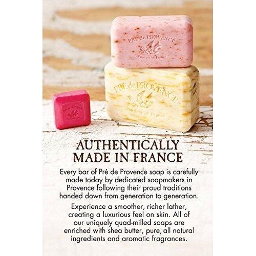 Pre de Provence Artisanal French Soap Bar Enriched with Shea Butter, Quad-Milled For A Smooth & Rich Lather (250 grams) - Lavender Natural Soap Pre de Provence 