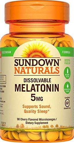 Sundown Naturals Melatonin 5 mg, 90 Quick Dissolve Microlozenges Supplement Sundown Naturals 