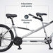 Schwinn Twinn Adult Tandem Bicycle, Low Step-Through, 26-Inch Wheels, Medium Frame, Grey Outdoors Schwinn 