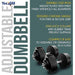 Yes4All Adjustable Dumbbells 40, 50, 52.5, 60 to 105 lbs (200 lbs) - ²ZZCEZ Sport & Recreation Yes4All 