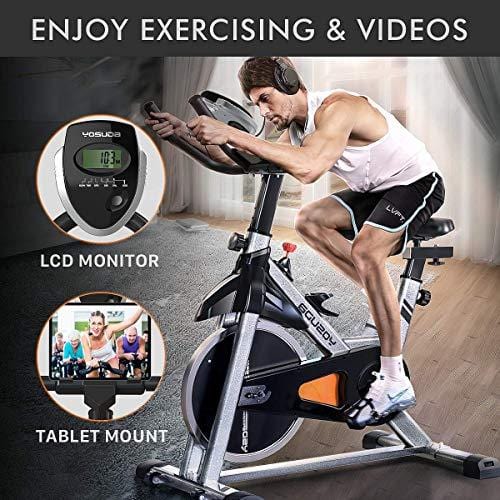 YOSUDA Indoor Cycling Bike Stationary Cycle Bike with Ipad Mount