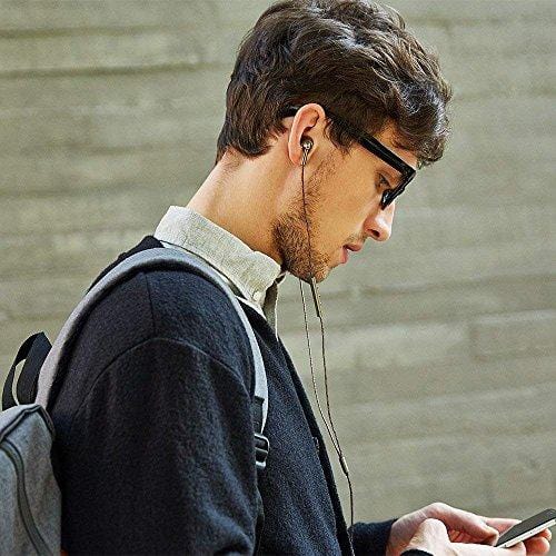 1MORE Quad Driver in-Ear Earphones Hi-Res High Fidelity Headphones Warm Bass, Spacious Reproduction, High Resolution, Mic in-Line Remote Smartphones/PC/Tablet - Silver/Gray Electronics 1MORE 