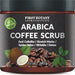 100% Natural Arabica Coffee Scrub with Organic Coffee, Coconut and Shea Butter - Best Acne, Anti Cellulite and Stretch Mark treatment, Spider Vein Therapy for Varicose Veins & Eczema (12 oz) Skin Care First Botany Cosmeceuticals 