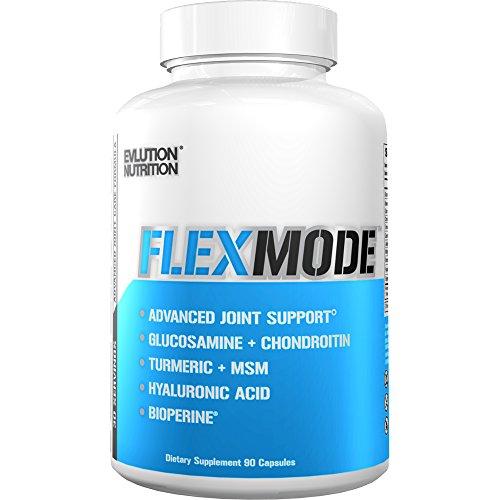 Evlution Nutrition Flex Mode, Joint Support, Glucosamine, Chondroitin, Turmeric, MSM & More 30 Serving Capsules Supplement Evlution 