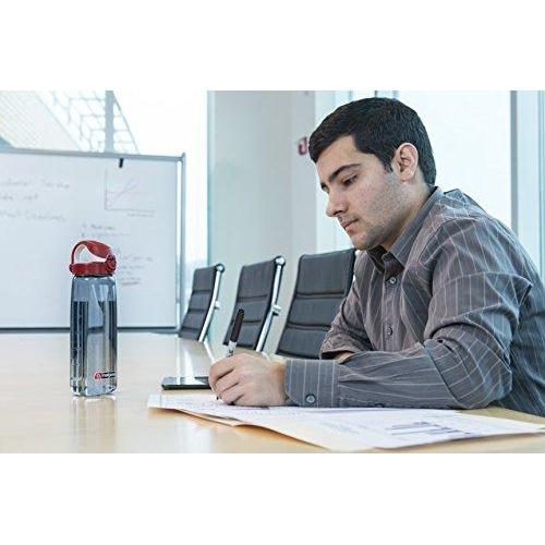 Nalgene Tritan On The Fly Water Bottle, Clear with Blue/White, 24Oz Sport & Recreation Nalgene 