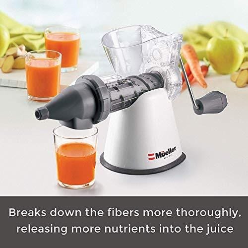 Mueller Elite Masticating Slow Fruit/Vegetable Wheatgrass Juicer Kitchen Mueller Austria 