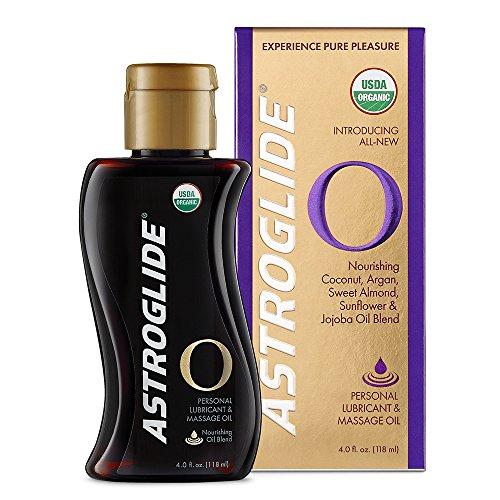 Astroglide O Organic, Essential Oil Based Personal Lubricant and Massage Oil, 4 oz. Lubricant Astroglide 