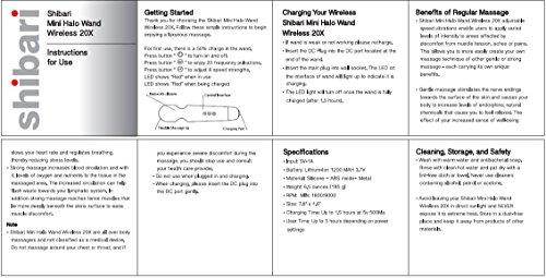 Shibari Mini Halo,"The Original" Compact Power Wand Massager, Wireless, 20x Multi-speed Vibrations (Black) Massager SHIBARI 