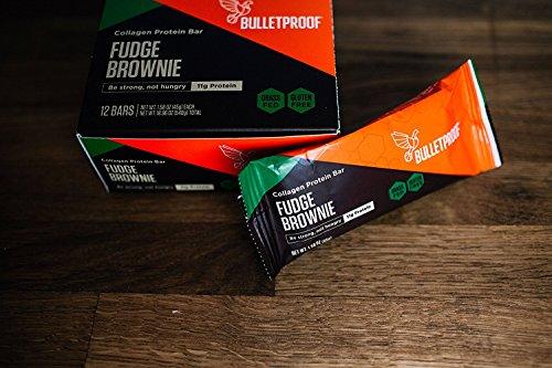 Bulletproof Collagen Protein Bars, Be Strong, Not Hungry, Fudge Brownies (12 Pack) Supplement Bulletproof 