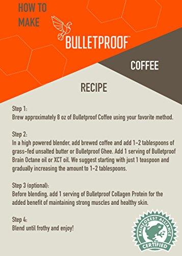 Bulletproof Coffee The Original - Premium Gourmet Medium Roast Organic Beans, Certified Clean Coffee, Upgraded Whole Bean (12 Ounces) Coffee Bulletproof 