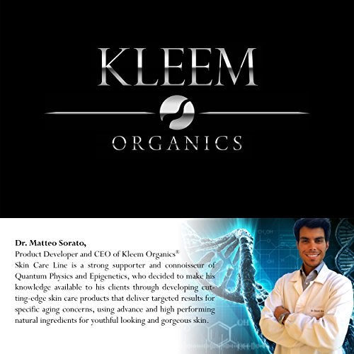 Anti Aging Serum Set of 2 Vitamin C Serum for Women and Men with Pure Organic Ingredients. Triple Anti Aging Facial Treatment: Wrinkle Reducer - Age Spot Remover – Collagen Booster Skin Care Kleem Organics 