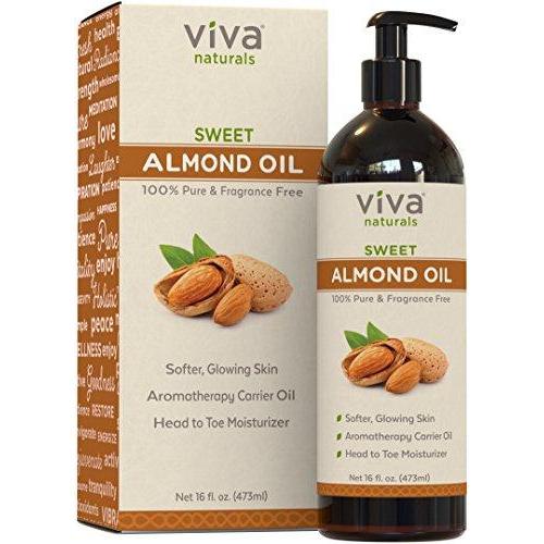 Sweet Almond Oil Beauty & Health Viva Naturals 