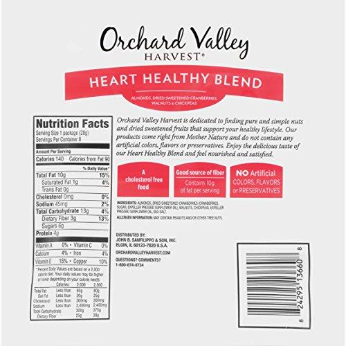 ORCHARD VALLEY HARVEST Heart Healthy Blend, Non-GMO, 1 oz (Pack of 8) Food & Drink Orchard Valley Harvest 