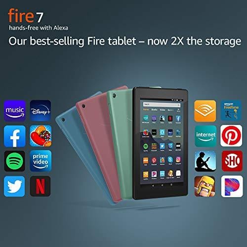 Fire 7 Tablet (7" display, 16 GB) - Black Digital Text 2 Amazon 