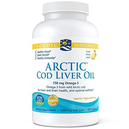 Nordic Naturals - Arctic CLO, Heart and Brain Health, and Optimal Wellness, 180 Soft Gels Supplement Nordic Naturals 