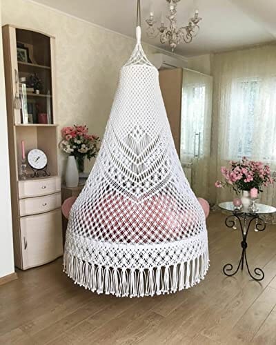 Hammock Swing, high Back Swing, Beige Swing, playroom Furniture,Neutral Baby Decor, Hammock, First, Beige Swing, Baby Decor (Black) Lawn & Patio ShopWell 