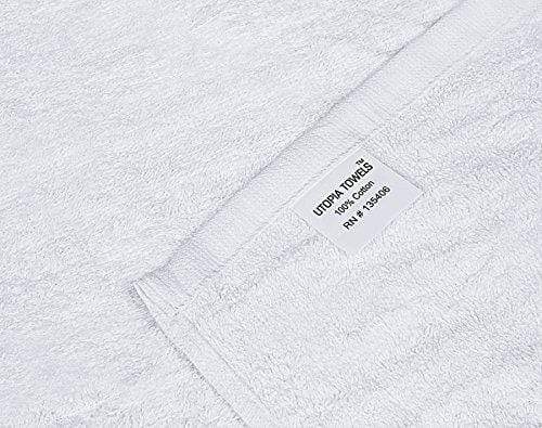 Utopia Towels Cotton Washcloths, 24 - Pack, White Towel Utopia Towels 