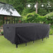 Tempera Patio Furniture Cover, Waterproof Outdoor Table and Chair Set Cover, Heavy Duty and UV Resistant, Space Grey, 108x82 inches Lawn & Patio Tempera 