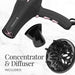 Remington Pro Hair Dryer with Pearl Ceramic Technology, Black/Pink, AC2015 Hair Dryer Remington 