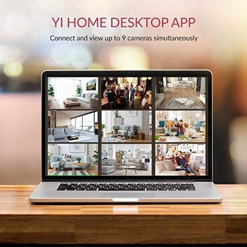 YI 4pc Home Camera, 1080p Wireless IP Security Surveillance System with Night Vision, Baby Monitor on iOS, Android App - Cloud Service Available Home Entertainment YI 