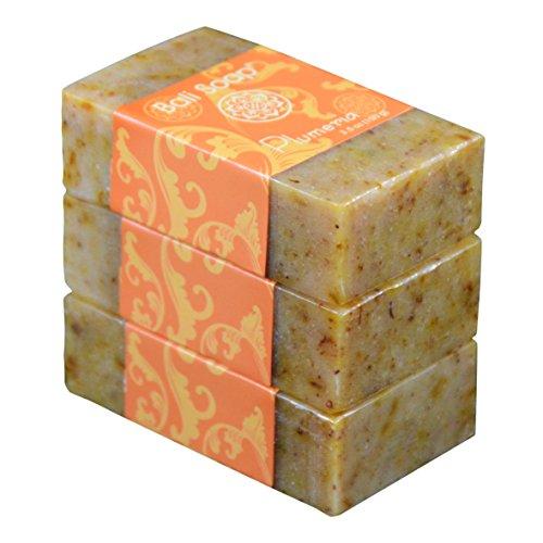 Bali Soap - Plumeria Natural Soap Bar, Face or Body Soap, Best for All Skin Types, For Women, Men & Teens, Pack of 3, 3.5 Oz each Natural Soap Bali Soap 