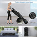 GYMAX Folding Treadmill, Electric Motorized Running Walking Machine with Bluetooth Speaker, Heart Rate Sensor & LED Touch Display, 2.25HP Silent Treadmill for Home/Gym (Black) Sports GYMAX 