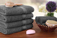 Utopia Towels Premium Bath Towel Set (Pack of 4, 27 x 54) 100% Ring-Spun Cotton Towels for Hotel and Spa, Maximum Softness and Highly Absorbent by (Grey) Towel Utopia Towels 