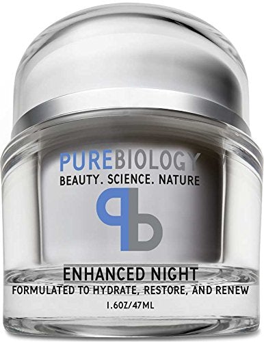 Pure Biology Anti Aging Night Cream w/Pure Retinol, Hyaluronic Acid & Breakthrough Anti Wrinkle Technology - Moisturizer For Face & Neck (1.6 oz). Skin Care Pure Biology 