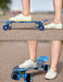 Meketec Skateboards Complete Mini Cruiser Retro Skateboard for Kids Boys Youths Beginners 22 Inch(The Starry Sky) Sports Meketec 