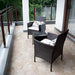 Devoko Patio Porch Furniture Sets 3 Pieces PE Rattan Wicker Chairs with Table Outdoor Garden Furniture Sets (Brown/Beige) Lawn & Patio Devoko 