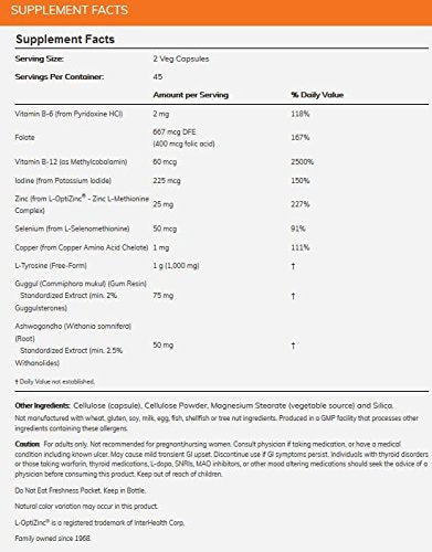 NOW Thyroid Energy,90 Veg Capsules Supplement NOW Foods 