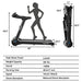 GYMAX Folding Treadmill, Electric Motorized Running Walking Machine with Bluetooth Speaker, Heart Rate Sensor & LED Touch Display, 2.25HP Silent Treadmill for Home/Gym (Black) Sports GYMAX 