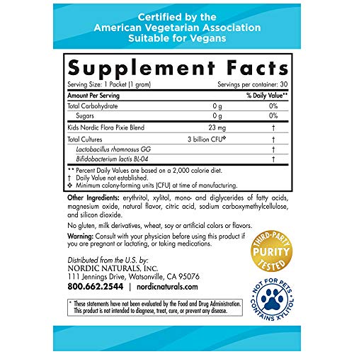 Nordic Naturals Kids Probiotic Pixies - Probiotic Powder for Children's Supplement Nordic Naturals 