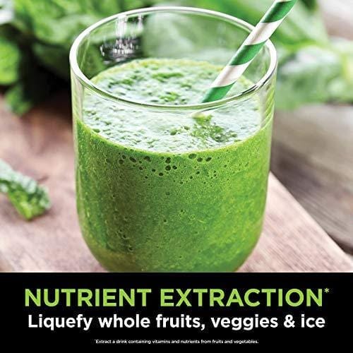 Ninja Nutri Pro Compact Personal Blender, with 18 Oz. and 24 Oz. To Go Cups, in a Black and Silver Finish Kitchen Ninja 