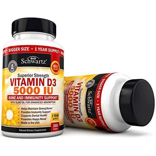 Vitamin D3 5,000 IU Supplement BioSchwartz 