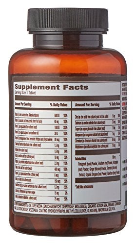 Amazon Elements Men’s One Daily Multivitamin, 62% Whole Food Cultured, Vegan, 65 Tablets, 2 month supply Supplement Amazon Elements 