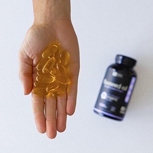 Vegan Flaxseed Oil with Plant Based Omega's 3,6 & 9 | Promotes Cardiovascular Health, Immune Support & Healthy Hair + Skin | Vegan Certified & Non-GMO Project Verified (180 Veggie-Softgels) Supplement Sports Research 