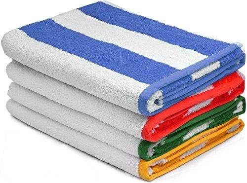 Utopia Towels Cabana Stripe Beach Towel (30 x 60 Inches) - 100% Ring Spun  Cotton Large